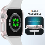 6 Pack Case for Apple Watch Series 10 46mm with Tempered Glass Screen Protector, BHARVEST High Definition Scratch Resistant Hard PC Bumper Cover for Apple Watch 10 Accessories (6 Colors, 46mm) - Image 4