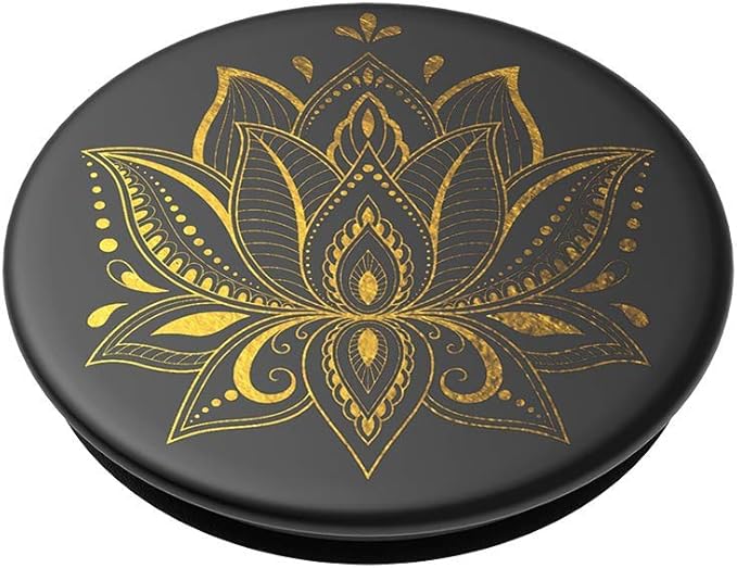 PopSockets Adhesive Phone Grip, Holder, Phone Stand, Celestial - Golden Prana Black - Image 3