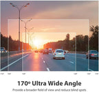 360° Car DVR WiFi 4Channels Dash Cam Video Recorder, 1080P FHD Car Dash cam - Dash Cam Front and Rear, 24-Hour Parking Monitoring Night Vision Monitoring Loop Recording (Cardless) - Image 8