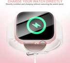 5 Pack Case with Tempered Glass Screen Protector for Apple Watch Series 9 8 7 41mm, PC Hard Ultra-Thin Slim Fit Scratch Resistant Bumper Protective Cover for iWatch S9 S8 S7 41mm Accessories - Image 6