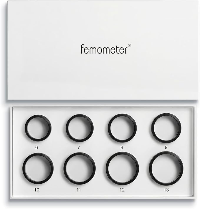 femometer Ring Air Sizing Kit - Size First Before You Buy - Sizes 6-13 - Choose from 8 Sizes - Find The Perfect Smart Ring Size by femometer