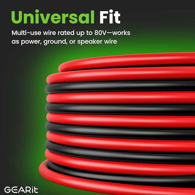 GEARit 10 Gauge Wire CCA 50 Ft Each-Black/Red(100 Feet Total) 10 AWG Ground Power Wire Battery Cable for Automotive,Car Audio Speaker,Welding,Lighting,Trailer Harness,Electrical - Image 7