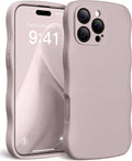 Magnetic for iPhone 16 Pro Case, [Full Camera Protection][Compatible with MagSafe] Cute Wave Frame Silicone Shockproof Protective Phone Case for iPhone 16 Pro 6.3", Hazel by SUYDANBOX