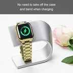 iiteeology Compatible with Apple Watch Bands 44mm Series 6 5 4 Se, Upgraded Stainless Steel Band with iWatch Screen Protector Case for Men Women Gold/Gold - Image 5