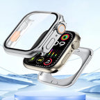 Yrzper Waterproof Case Compatible with Apple Watch Series 11 (2025) Series 10 46mm 42mm[Turning into Ultra] Crown + Back Cover Full Protective Hard PC Screen Protector Cover (Rose gold, 46mm) - Image 4