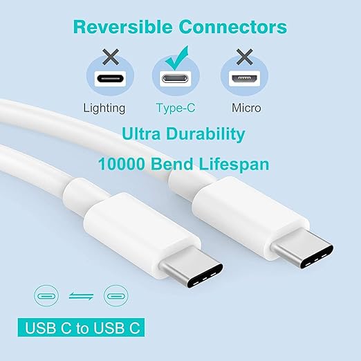 【Apple MFi Certified】20W USB C Fast Charger iPhone 17 16 15 Charge Block 3Pack 6 FT TypeC Fast Charger Cable for iPhone 17/17 Pro/17 ProMax/iPhone 16/16 ProMax/15 Plus All USB C Charging Devices(Blue) - Image 5