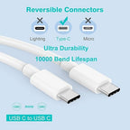 Fast Charger for iPhone 17 16 15, 3Pack USB C iPad Charge PD Fast Charger Block 6FT Long USBC to Type C i Phone Charging Cable Cord for iPhone 17 Air/Pro/Pro Max/16 Pro/Plus/15/15 Pro/Pro Max,iPad Pro - Image 5