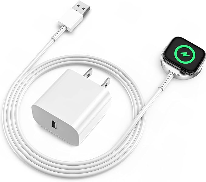 for Apple Watch Fast Smart iWatch Charger 3.3FT Magnetic Charging Cable with USB Wall Charger for Ultra2/Ultra/Series 9/8/7/SE/6/5/4/3/2/1 by Unknown