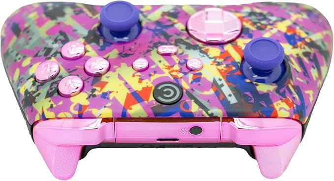 Custom Controllerzz Designer Series Custom Wireless Controller for Xbox Series X/S, Xbox One, & PC - Multiple Designs Available (Neon Drip & Pink Chrome Inserts) - Image 4