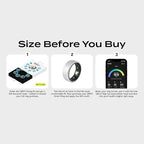 QALO QRNT Smart Ring – Snug Fit – Size Up – Water-Resistant Titanium Fitness Tracker, Tracking for Sleep, Steps, HRV, SpO2 – No Subscription, iOS Android App – Includes 2 Silicone Covers (Silver, 09) - Image 3