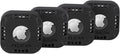 Pelican Protector 4-Pack AirTag Holder - Air Tag Case with 3M Adhesive Sticker - Rugged Shockproof AirTag Cover - Hidden Air Tag Holder Stick On Mount for Travel Luggage Bike Car Remote - Black by Pelican