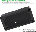 2Pcs 300A Busbar 12-48V DC Heavy Duty Copper Power Distribution Block 4 X M8 (5/16") Terminals Studs 8 Srews with Waterproof Cover Battery Bus Bar for Automotive RV Marine Truck(Black&Red) - Image 5