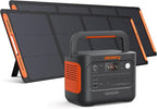 Jackery Solar Generator 1000 v2 with 2 * 200W Solar Panels, 1070Wh LiFePO4 Portable Power Station, 1500W AC Output, 1hr Fast Charge, Backup Power for Outdoor Camping, RV, Off-Grid & Emergency by JackeryInc