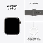 Apple Watch Series 11 [GPS + Cellular 46mm] Smartwatch with Natural Titanium Case with Stone Grey Sport Band - M/L. Sleep Score, Fitness Tracker, Health Monitoring with AppleCare+ (2 Years) - Image 6