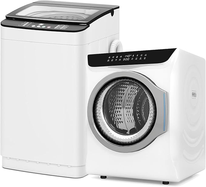 Auertech Portable Washer and Dryer Combo Set, 2.8 CU. FT. Portable Clothes Dryers with Boot Dryer, 28 lbs Fully Automatic Washing Machine, Compact Washer and Dryer for Apartment, RV, Dorm by Auertech