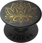 PopSockets Adhesive Phone Grip, Holder, Phone Stand, Celestial - Golden Prana Black - Image 2