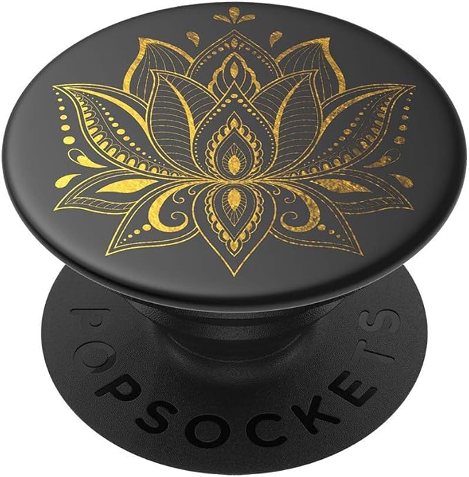 PopSockets Adhesive Phone Grip, Holder, Phone Stand, Celestial - Golden Prana Black - Image 2