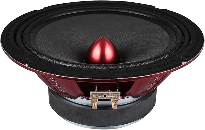 DS18 PRO-X8.4BM Loudspeaker - 8", Midrange, Red Aluminum Bullet, 550W Max, 275W RMS, 4 Ohms - Premium Quality Audio Door Speakers for Car or Truck Stereo Sound System (1 Speaker) - Image 7
