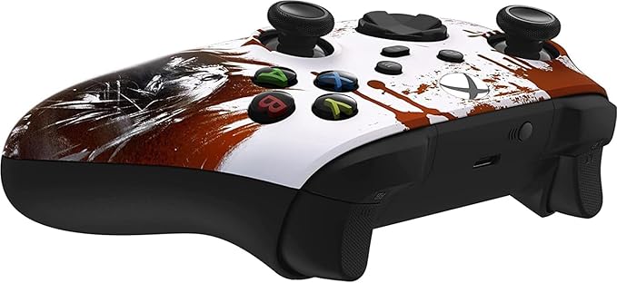 Custom Controllerzz Wireless Controller for Microsoft Xbox Series X/S & Xbox One - Custom Soft Touch Feel - Custom Series X/S Controller (X/S Bloody Zombie) - Image 5