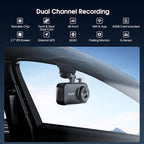 Avylet 4K/2.5K+1080P Dash Cam Front and Rear, 5G WiFi APP Dash Camera for Cars with 64GB Card, ADAS Lane Assist, 2.7”IPS Screen, Parking Mode, External GPS Module, Night Vision, G-Sensor - Image 2
