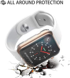 [2-Pack] Julk 38mm Case for Apple Watch Series 3 Series 2 Screen Protector, Overall Protective Case TPU HD Ultra-Thin Cover for iWatch, 2 Transparent - Image 7