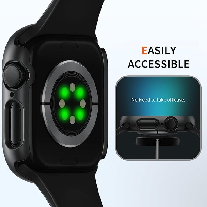 6 Pack Case for Apple Watch Series 11/10 46mm with Tempered Glass Screen Protector,High Definition Scratch Resistant Hard PC Bumper Cover for Apple Watch 11/10 Accessories (6 Colors, 46mm) - Image 4