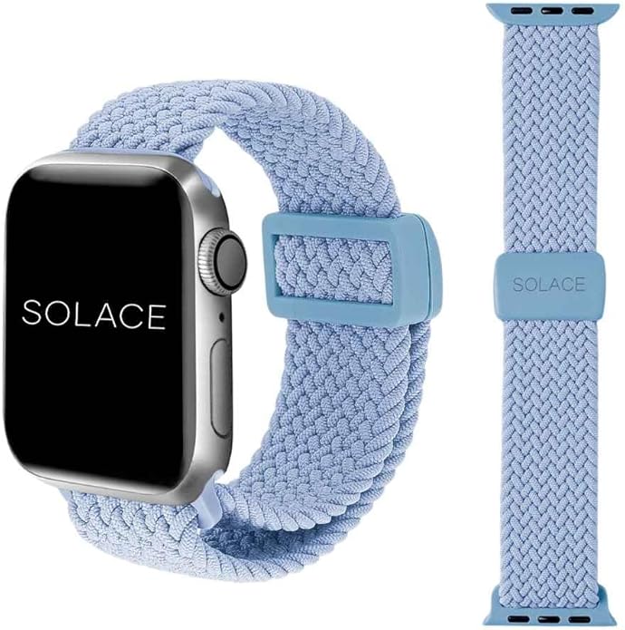 Solace Bands Imperium Adapt Wide Adjustable Nylon Braided Watch Band - Compatible with All Apple Watches - Solace Apple Watch Bands for Women & Men - Smart Watches Band Series 11-1, Ultra, SE by SolaceBand