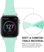Sport Band Compatible with Apple Watch Bands 49mm 46mm 45mm 44mm 42mm 41mm 40mm 38mm, Soft Silicone Replacement Strap with Classic Clasp for iWatch Series 11 10 9 8 7 6 5 4 3 2 1 SE Ultra Women Men - Image 3