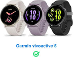 Fintie 3 Packs Screen Protector Case Compatible with Garmin Vivoactive 5, Soft TPU Plated Bumper Full Cover Protective Cases Scratch-Proof (Clear x 3) - Image 2