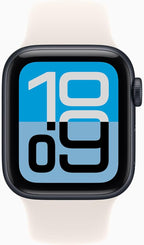 Apple Watch SE 3 [GPS + Cellular, 40mm] Midnight Aluminum Case with Starlight Sport Band, S/M (Renewed) - Image 2