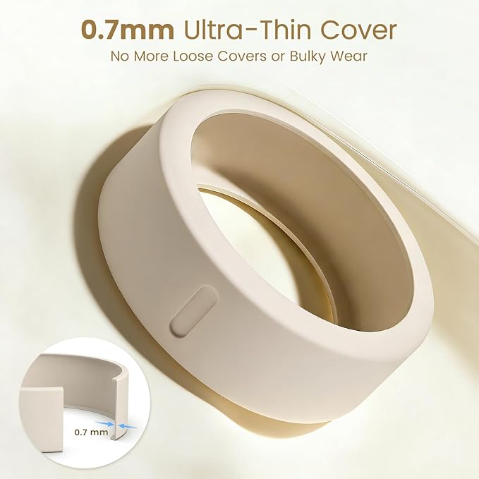 6 Pack Covers Compatible with Oura Ring Gen 4/4 Ceramic/Oura Ring Gen 3, Anti-Scratch Elastic Silicone Ring Protector for RingConn Gen 2/Gen 2 Air/Ultrahuman (6 Pack - 06, M (11/12/13/14/15)) - Image 3
