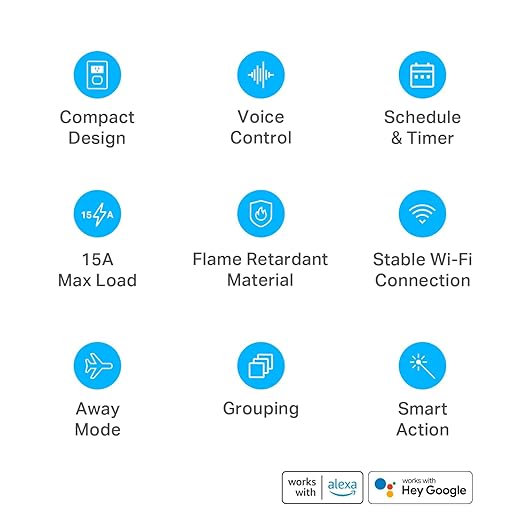 Kasa Smart Plug Ultra Mini 15A, Smart Home Wi-Fi Outlet Works with Alexa, Google Home & IFTTT, No Hub Required, UL Certified, 2.4G WiFi Only, 1-Pack(EP10), White - Image 3