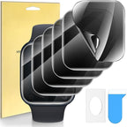 Suoman 6-Pack for Apple Watch Series 7/8/9 45mm Privacy Screen Protector, [Not Glass] [Anti-peeping] Flexible TPU Soft Protective film by Suoman