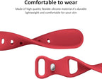 Thin Slim Band Compatible with Apple Watch 38mm 40mm 41mm 42mm 44mm 45mm 46mm 49mm, Replacement Silicone Sport Strap for iWatch Series 11/10/9/8/7/6/5/4/3/2/1 Ultra SE Women Men, Red - Image 4