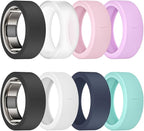 Ring Cover for Oura Ring Gen 4/ Gen 3, Anti-Scratch Elastic Silicone Oura Ring Case Protector for Men Women Working Out Gym by sylacor