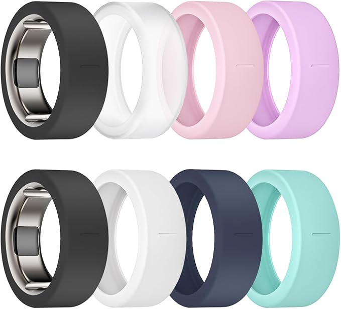 Ring Cover for Oura Ring Gen 4/ Gen 3, Anti-Scratch Elastic Silicone Oura Ring Case Protector for Men Women Working Out Gym by sylacor