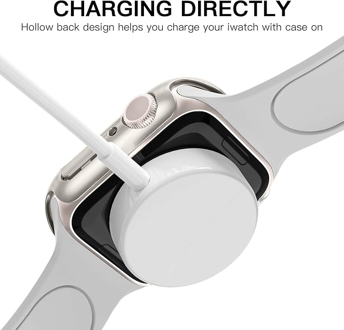 Recoppa Case Compatible for Apple Watch Series 10/11 – 46mm ONLY, Shockproof Ultra-Thin Hard PC Bumper All-Around Edge Protective Cover Frame [NO Screen Protector] for iWatch Accessories, Starlight - Image 5