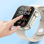 Yrzper Waterproof Case Compatible with Apple Watch Series 11 (2025) Series 10 46mm 42mm[Turning into Ultra] Crown + Back Cover Full Protective Hard PC Screen Protector Cover (Clear, 46mm) - Image 5