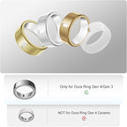 4 Pack Cover Compatible with Oura Ring Gen 4/Oura Ring Gen 3 Horizon/3 Heritage, Charging Derectly, Anti-Scratch TPU Protector for Women Men Working Out Gym-Size 7 - Image 2