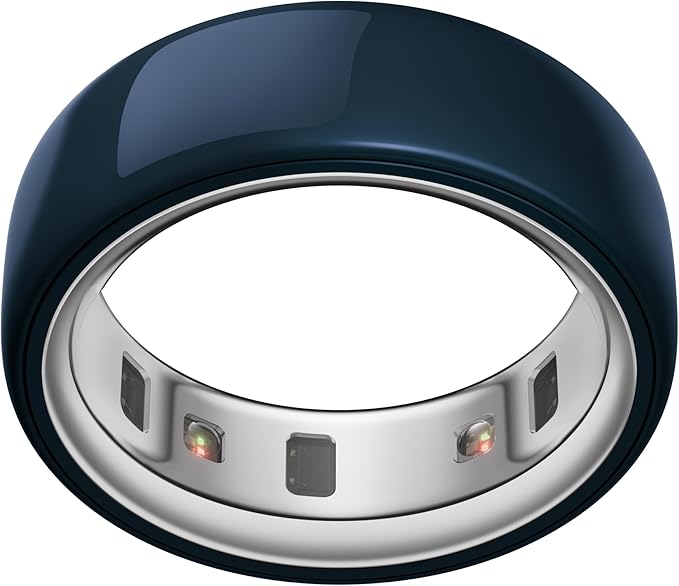 Oura Ring 4 - Ceramic Midnight - Size 7 - Sleep, Activity, Women’s Health, AI Advisor, Up to 8 Days of Battery Life, Size Before You Buy, Android & iOS Compatible by Oura