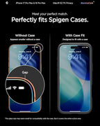 Spigen AluminaCore Tempered Glass Screen Protector [Glas.tR EZ Fit - Privacy] designed for iPhone 17 Pro Max | iPhone 16 Pro Max [2 Pack] 9H+ Hardness, Aluminum-Enhanced Durability - Image 5