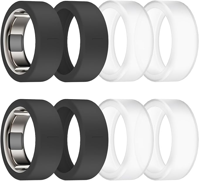 Ring Cover for Oura Ring Gen 4/ Gen 3, Anti-Scratch Elastic Silicone Case Protector for Men Women Working Out Gym by sylacor