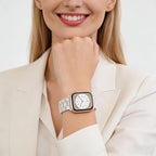 Dhwazz Band for Apple Watch Series 11 10 42mm 46mm, Women Resin Bands Stainless Steel Buckle Strap for iWatch Ultra SE 3 2 1 Series 9 8 7 6 5 4 41mm 40mm 38mm 49mm 45mm 44mm 42mm - Image 2