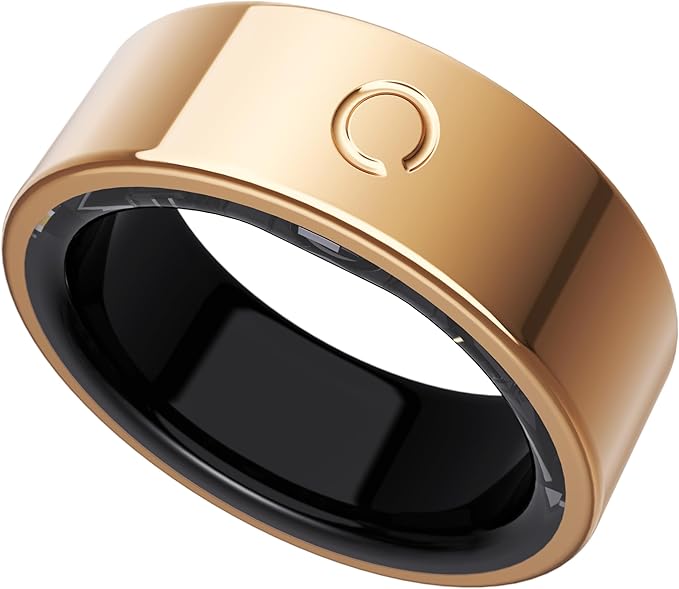 opove O Ring Smart Ring, Fitness Trackers Rings with Sleep/Stress/Heart Rate/Women's Health Monitoring, Comfortable Wearing, Up to 7 Days Using, Fitness Ring for Android & iOS, Rose Gold-Size10 by opove