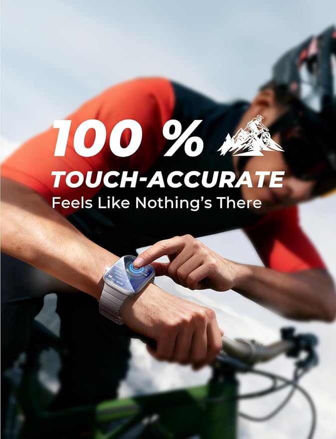 MAGIC JOHN 2 Pack for Apple Watch Screen Protector 42mm Series 11（2025） Series 10 (2024) [Automatic Align Tech] Anti-Scratch, Self-Healing Soft EPU, Bubble Free, HD Transparent, Touch Sensitive - Image 7