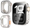 Yrzper Waterproof Case Compatible with Apple Watch Series 11 (2025) Series 10 46mm 42mm[Turning into Ultra] Crown + Back Cover Full Protective Hard PC Screen Protector Cover (Starlight, 42mm) by Yrzper