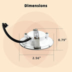 FIREGAS Range Hood Replacement Led Light, AC110-120V, Warm White,L12 High Voltage Warm Round LED Lights,Suitable for Kitchen Hood Replacement Lights - Image 8