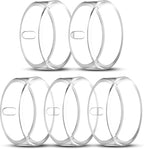 ZOOROO 5 Pack Cover Compatible with Oura Ring Gen 4/Oura Ring Gen 3/3 Horizon, Support Charging with Cover on, Anti-Scratch TPU Protector for Women Men (Clear*5, Size 7) by ZOOROO