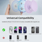 Grippopso for Magsafe Ring Grip, Magnetic Phone Grip Holder, Magnetic Collapsible Expandible Mobile Phone Grip Stand Holder for iPhone 17 16 15 14 13 12 Series, Sky Blue - Image 4