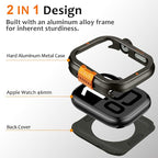 Amizee Metal Case Compatible with Apple Watch Series 11/10 46mm Case with Back Cover, Rugged Protective Bumper Cover for iWatch 46mm, Graphite - Image 3